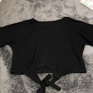 Brandy Melville Black tie shirt🌵